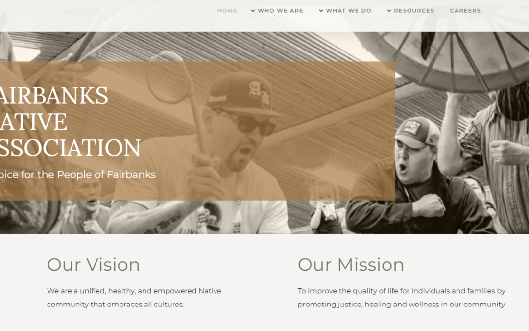 The Revamped Website of Fairbanks Native Association