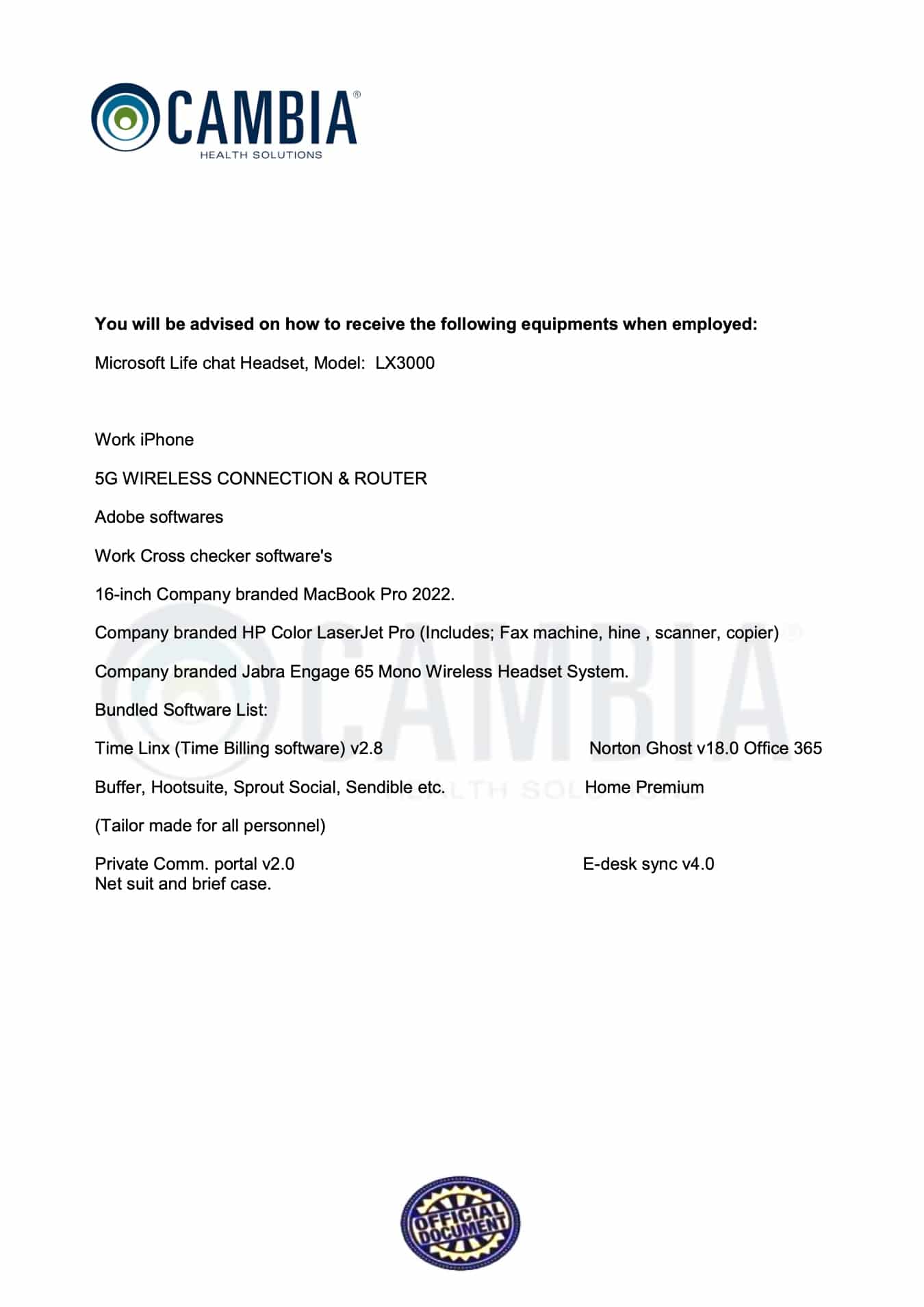 cambia health solutions job scam - Graphic Designer