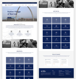 Portfolio Anchorage : Native Village of Barrow Web Design