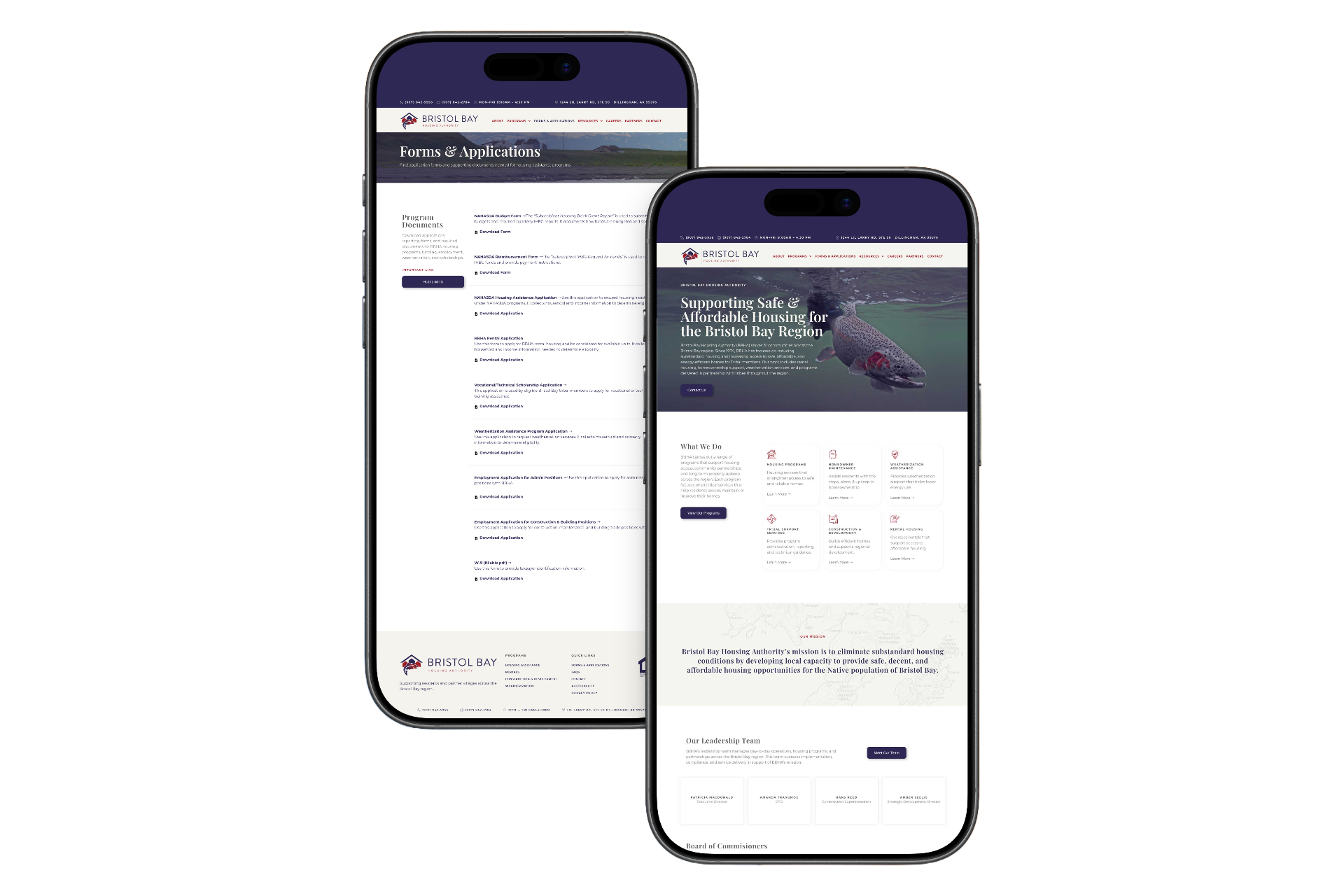 Bristol Bay Housing Authority Website Design - Bianca Frank Design